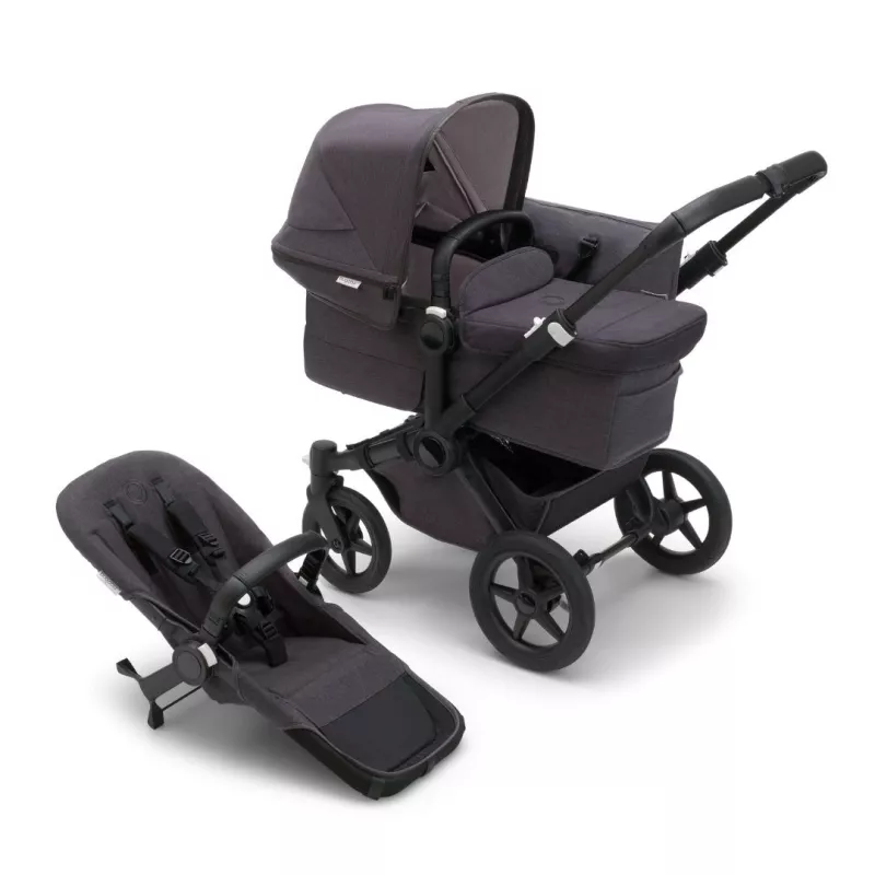 Bugaboo Donkey 5 Mono Mineral Collection negro lavado capazo y silla