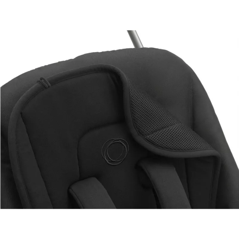 Bugaboo Colchoneta Integral Doble Confort negro medianoche reverso