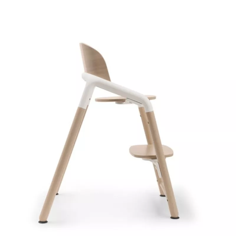 Bugaboo Trona Giraffe madera natural blanco lateral posicion