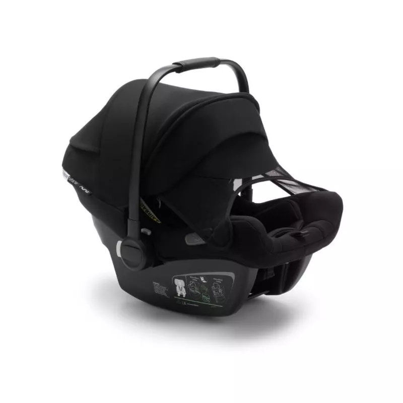 Bugaboo Silla Coche 0+ Turtle Air by Nuna 2022 Negro protector solar