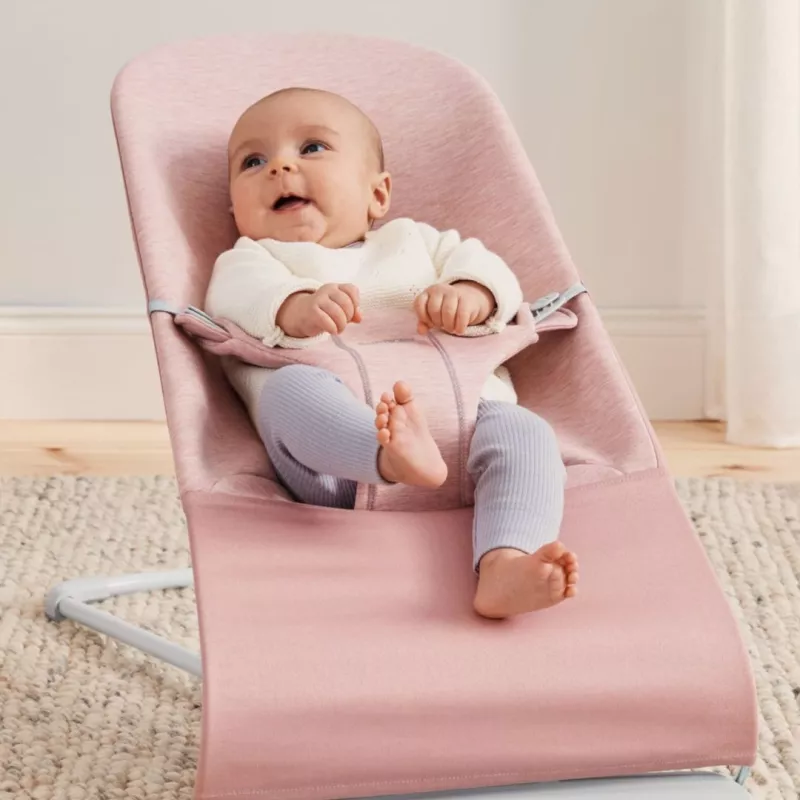 BabyBjörn Hamaca Bliss 3D Jersey Soft rosa bebe