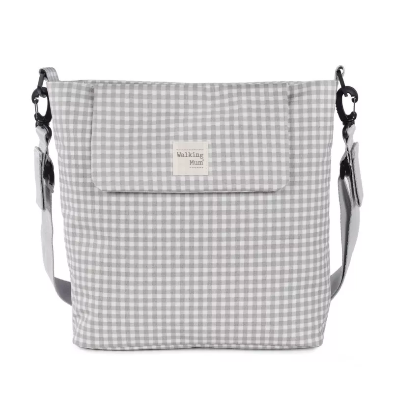 Walking Mum Bolso Silla Paseo I Love Vichy gris frente