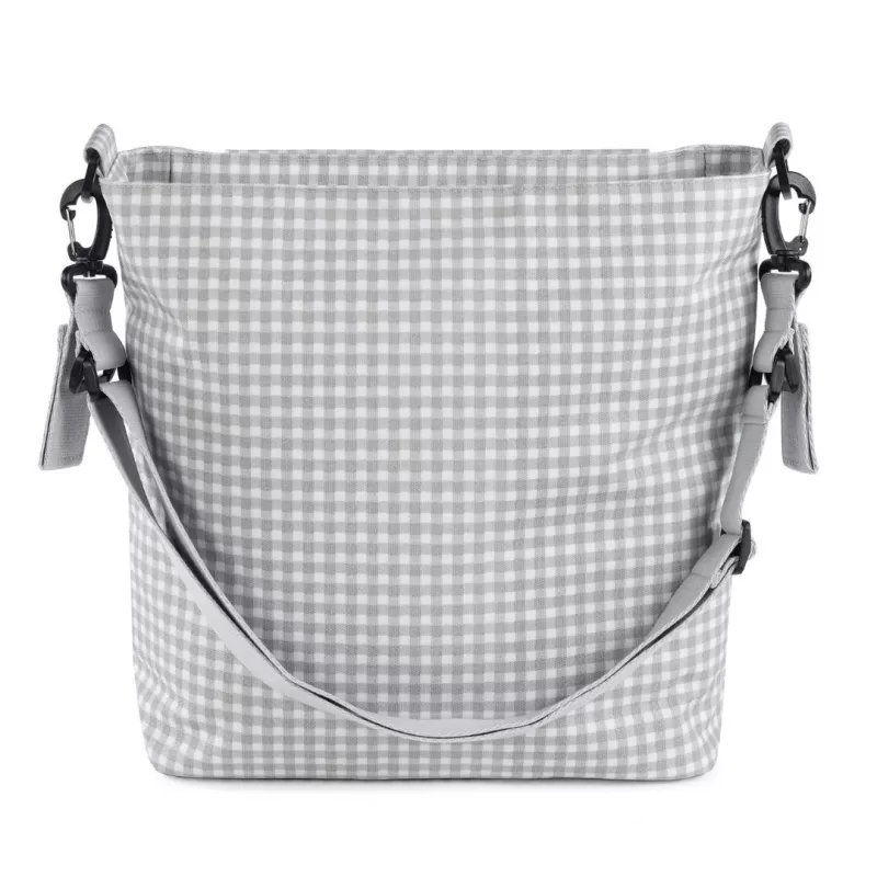 Walking Mum Bolso Silla Paseo I Love Vichy gris trasera