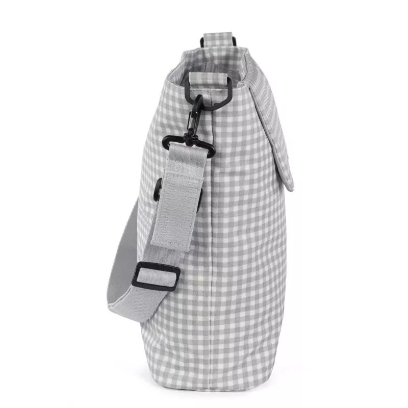 Walking Mum Bolso Silla Paseo I Love Vichy gris lateral