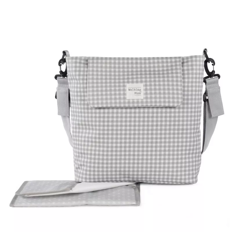 Walking Mum Bolso Silla Paseo I Love Vichy gris