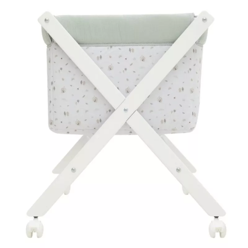 Cambrass Minicuna Tijera Madera Greeny blanca verde tijera