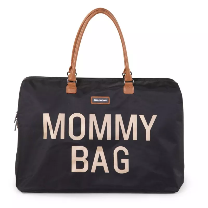 Childhome Bolso Maternal Mommy Bag negro dorado