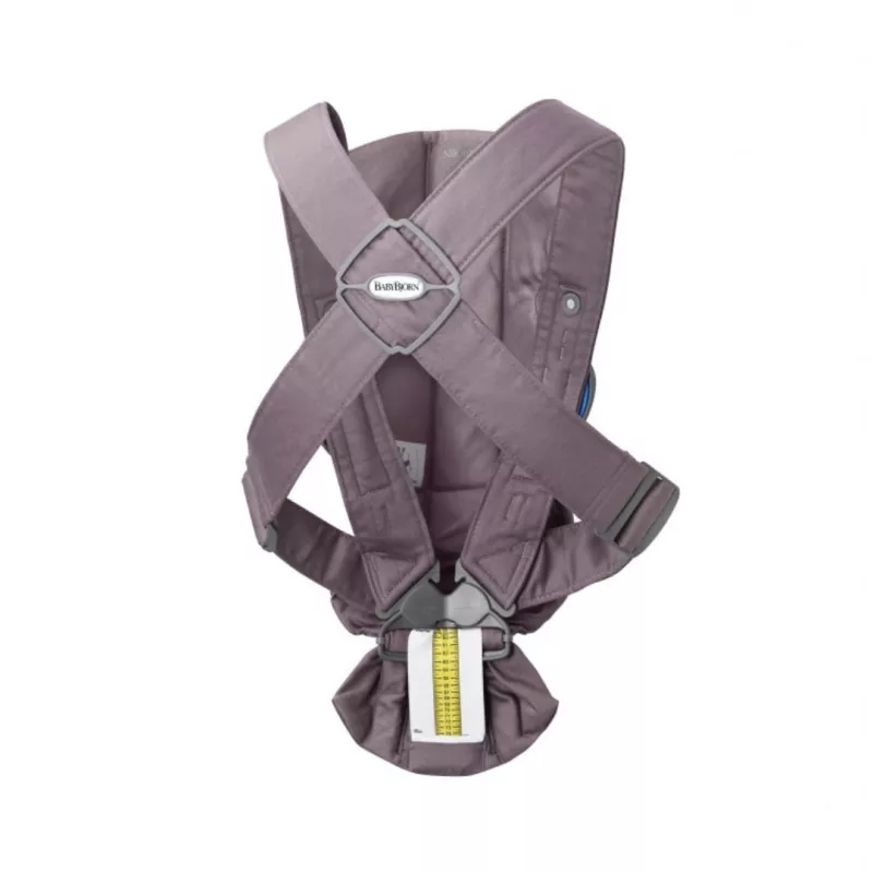 BabyBjörn Mochila Portabebé Mini Cotton lila reverso