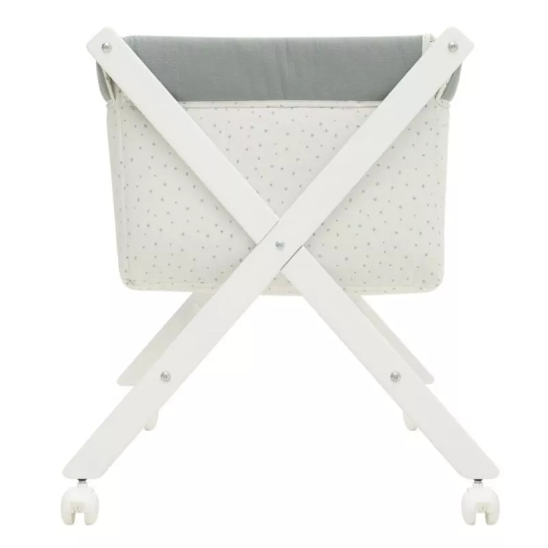 Cambrass Minicuna Tijera Madera Magia blanco verde frente