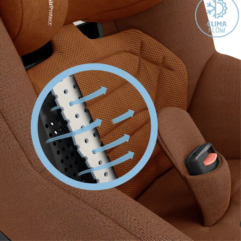 Maxi-Cosi Silla Coche Pearl 360 Pro i-Size Grupo 1 authentic cognac transpirable