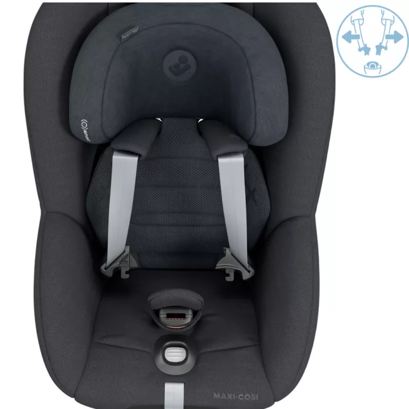 Maxi-Cosi Silla Coche Pearl 360 Pro i-Size Grupo 1 authentic graphite arnes