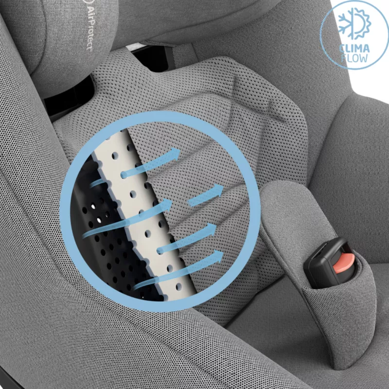 Maxi-Cosi Silla Coche Pearl 360 Pro i-Size Grupo 1 authentic grey transpirable