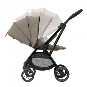 Maxi-Cosi Silla de Paseo Leona² Luxe Twillic Truffle reclinado