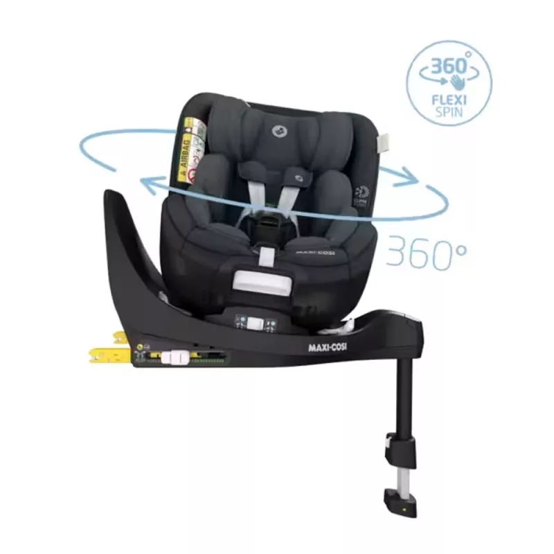 Maxi-Cosi Silla Coche Mica Pro Eco i-Size Grupo 0+/1, authentic grey, base giratoria 360