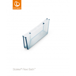 Stokke® bañera plegable FlexiBath® transparente azul 531904