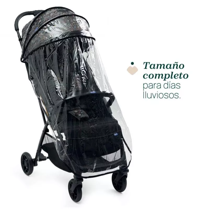 Chicco Silla de Paseo Glee_Playful Black_Burbuja lluvia