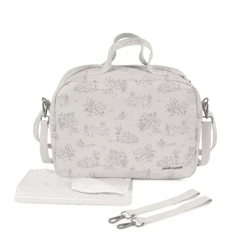 Pasito a Pasito Bolso Maternal Toile de Jouy cream