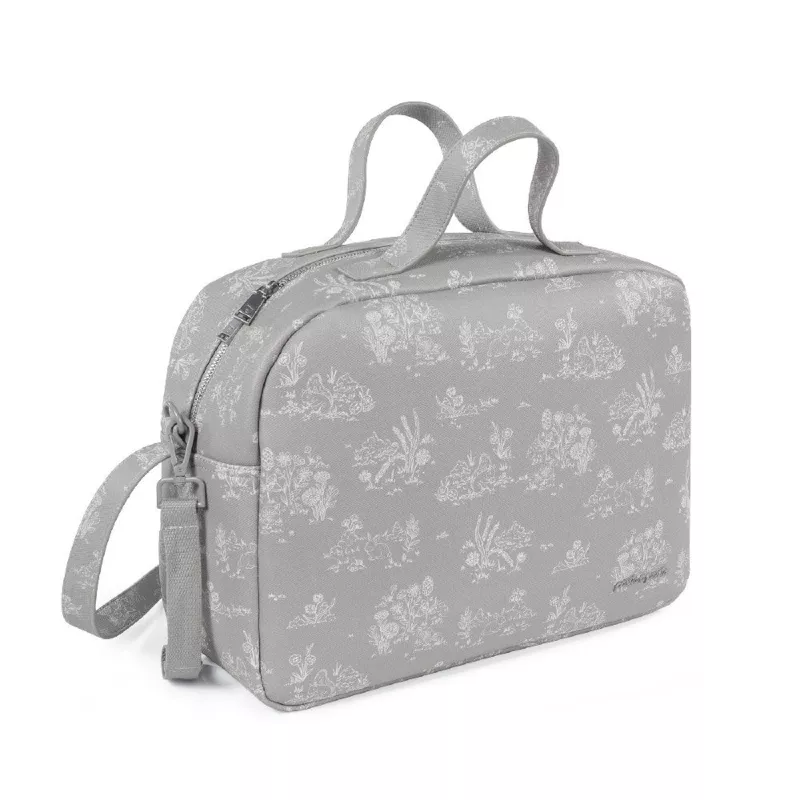 Pasito a Pasito Bolso Maternal Toile de Jouy forest lado