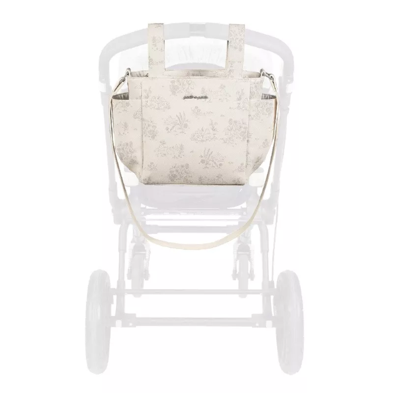 Pasito a Pasito Bolso Crossbody Toile de Jouy cream carrito