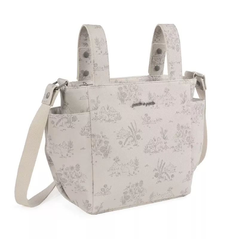 Pasito a Pasito Bolso Crossbody Toile de Jouy cream lado