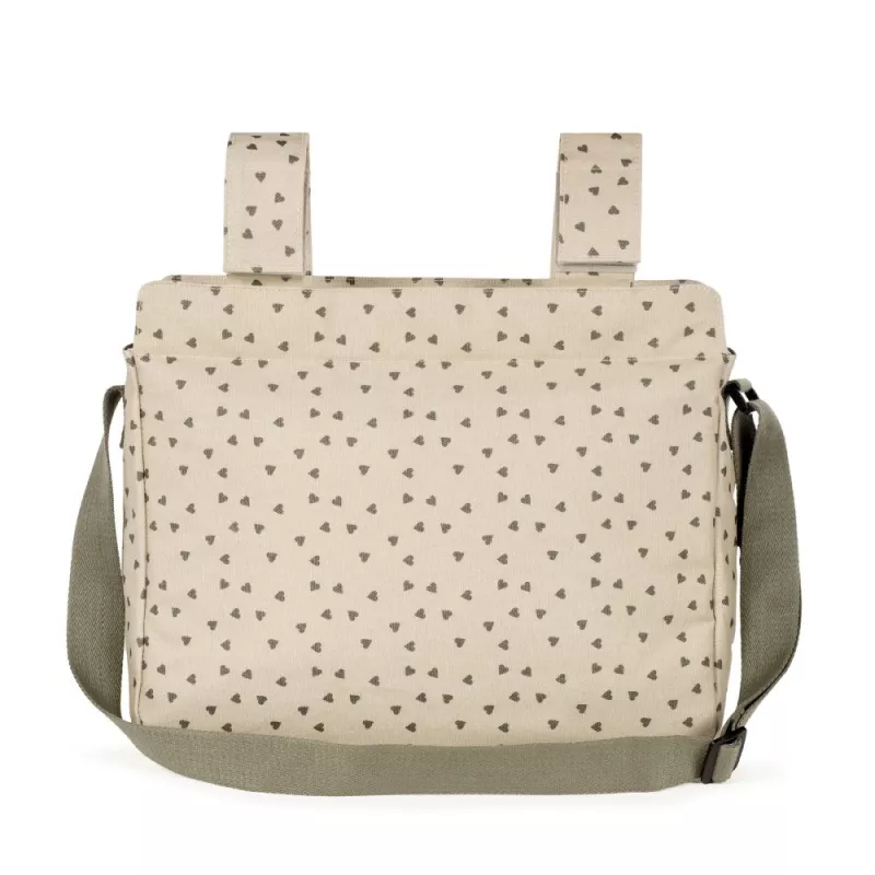 Walking Mum Bolso Silla Paseo Poppy Corazones musgo trasera