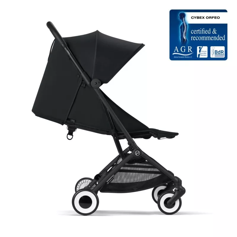 Cybex Silla de Paseo Orfeo magic black reclinado