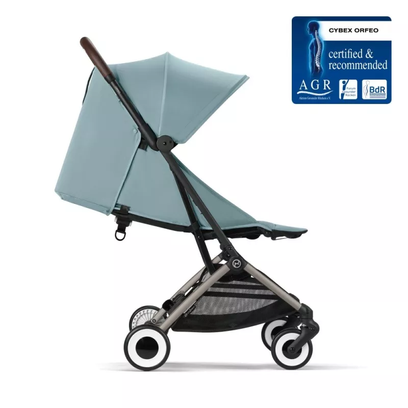 Cybex Silla de Paseo Orfeo stormy blue reclinado