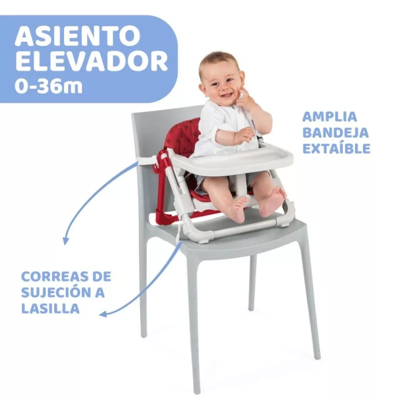 Chicco Asiento Elevador Chairy ladybug funciones