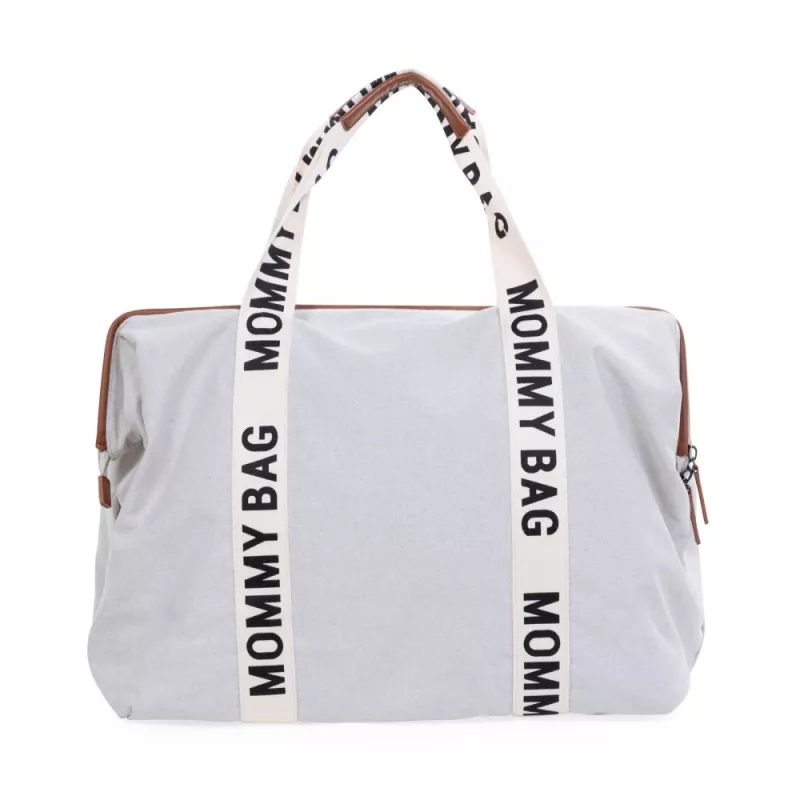 Childhome Bolso Maternal Mommy Bag Signature blanco roto