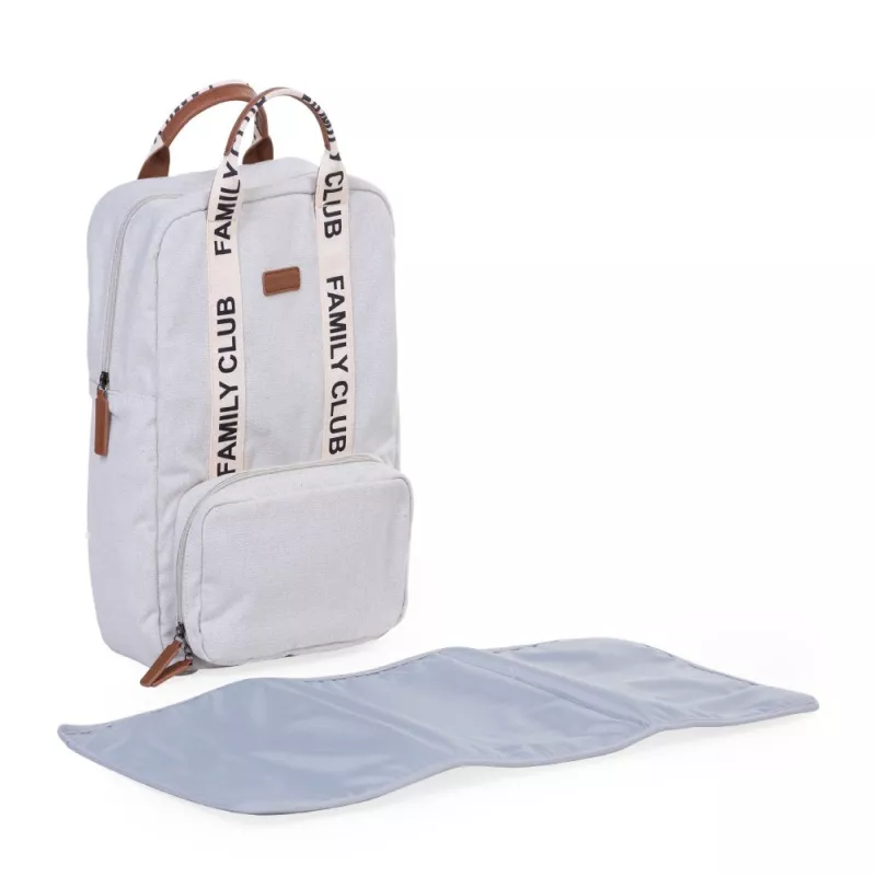 Childhome Mochila Maternal Family Club blanco roto cambiador