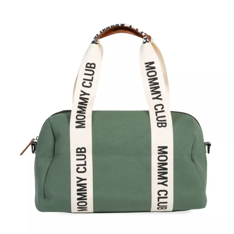 Childhome Bolso Maternal Mommy Club Canvas vert