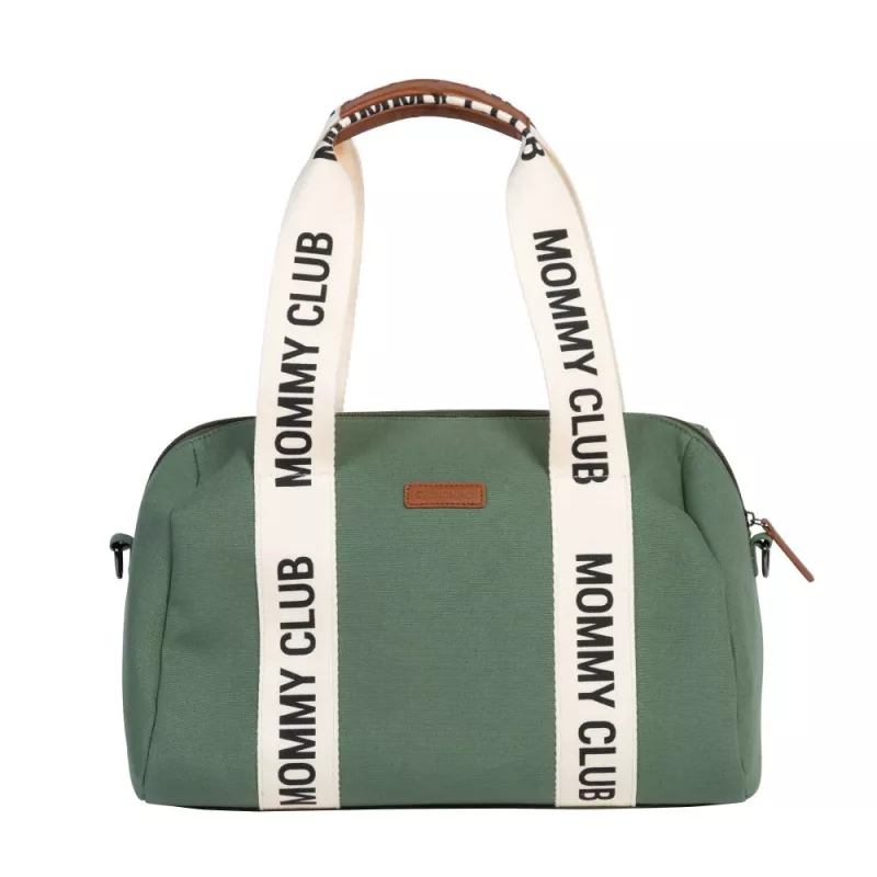 Childhome Bolso Maternal Mommy Club Canvas vert trasera