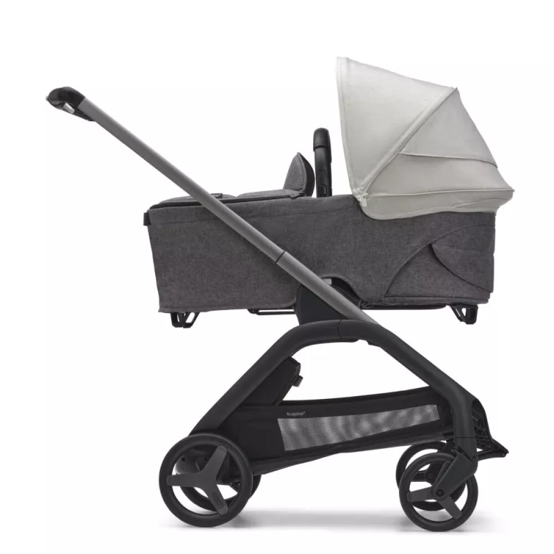 Bugaboo Dragonfly Cochecito Chasis Graphite blanco capazo