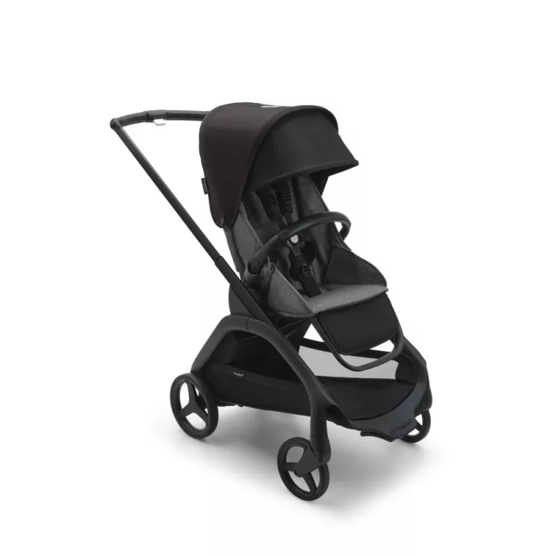 Bugaboo Carrito de Bebé Dragonfly Chasis Gris capazo negro