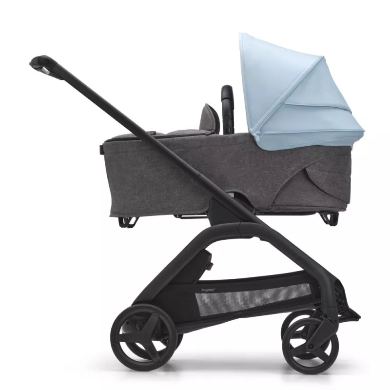 Bugaboo Carrito de Bebé Dragonfly Chasis Gris capazo azul