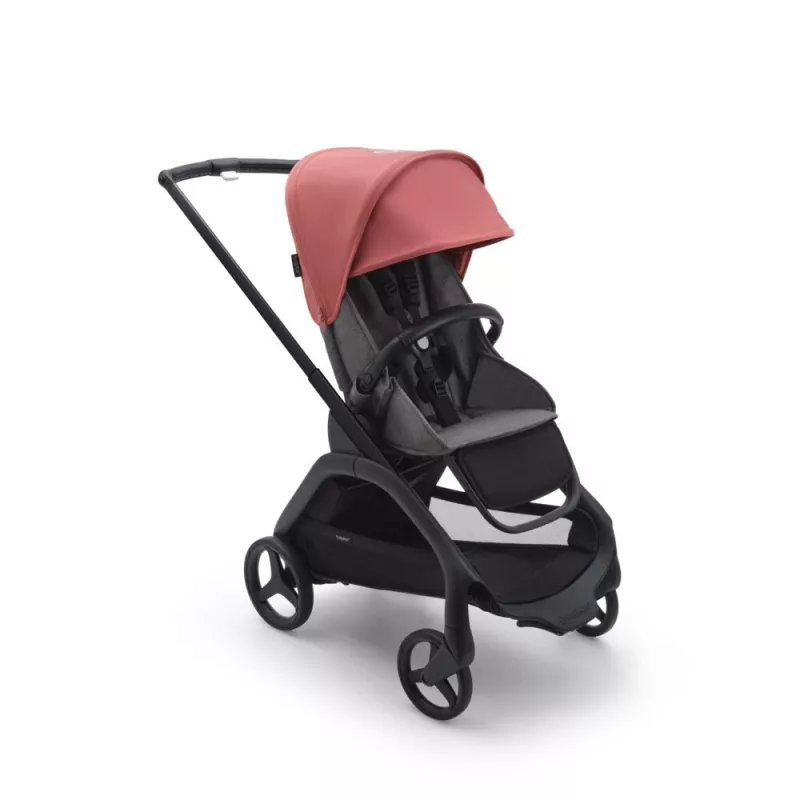 Bugaboo Dragonfly Cochecito Chasis Negro rojo atardecer gris silla