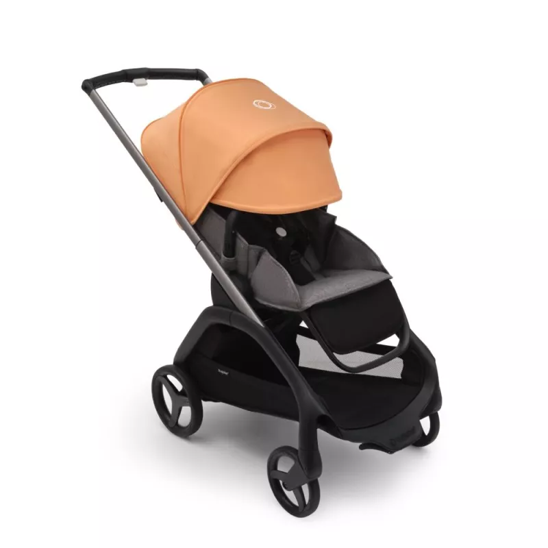 Bugaboo Dragonfly Cochecito Chasis Graphite gris isla coral silla