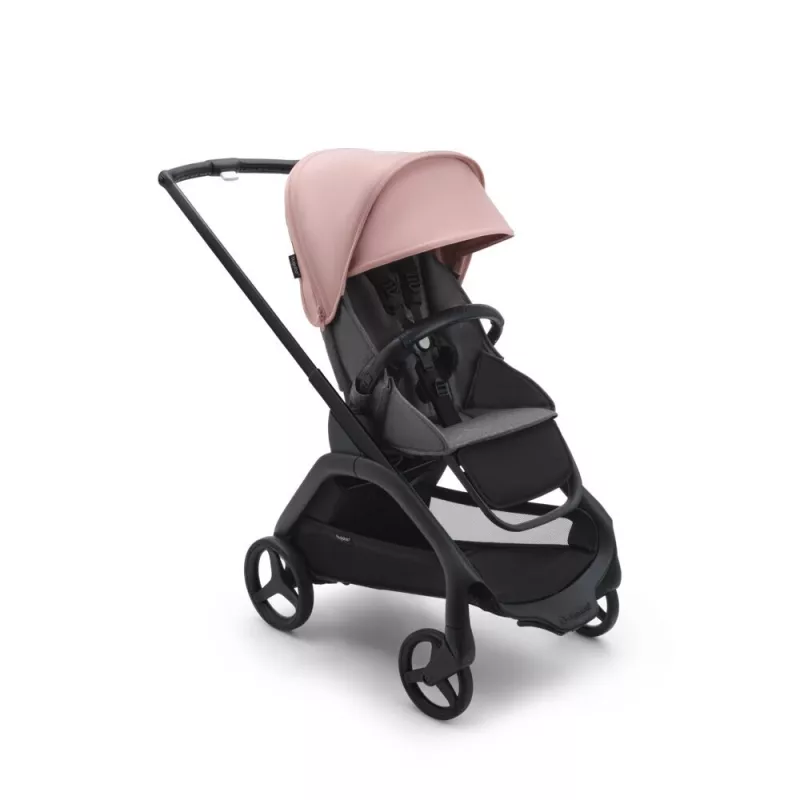 Bugaboo Dragonfly Cochecito Chasis Negro rosa gris silla