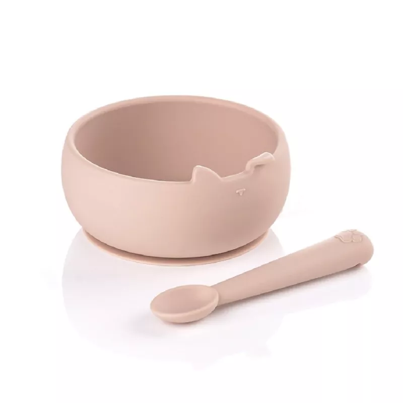 Jané Set Bol y Cuchara Silicona pale