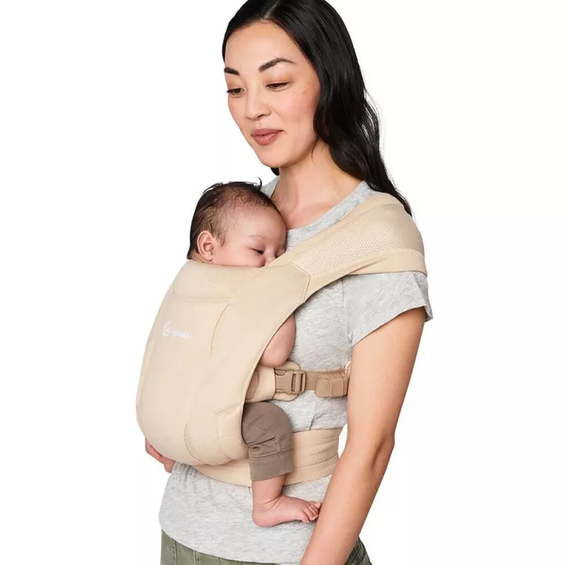 Ergobaby Embrace Soft Air Mesh Mochila Portabebés crema