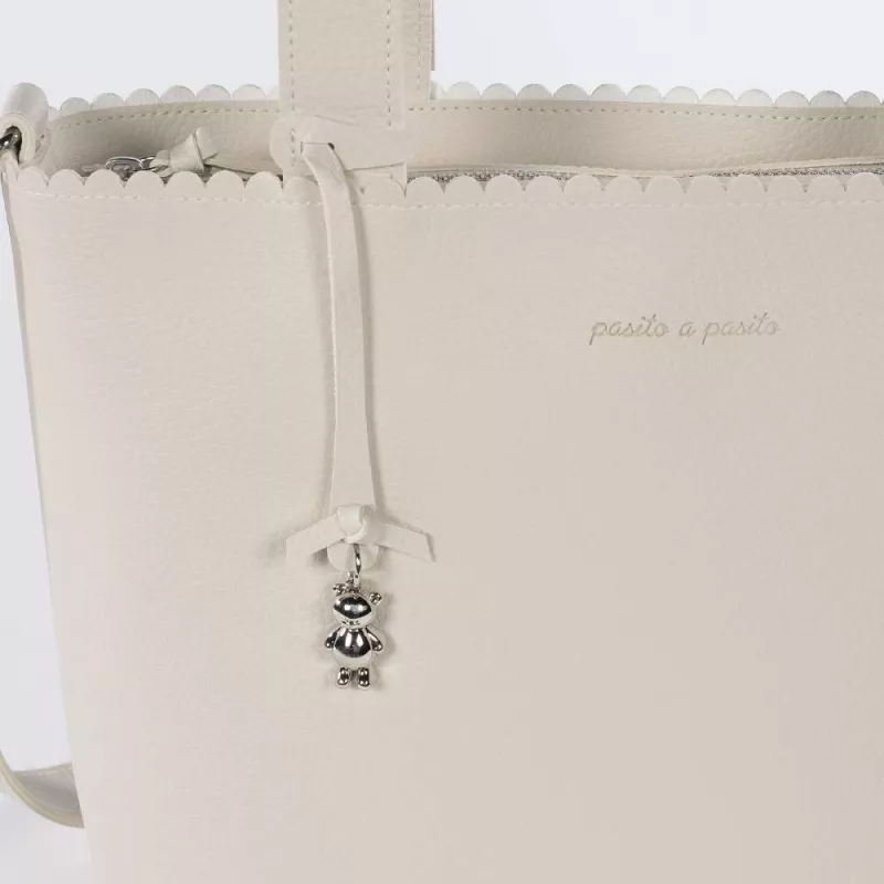 Pasito a Pasito Bolso Crossbody Icon cream detalle