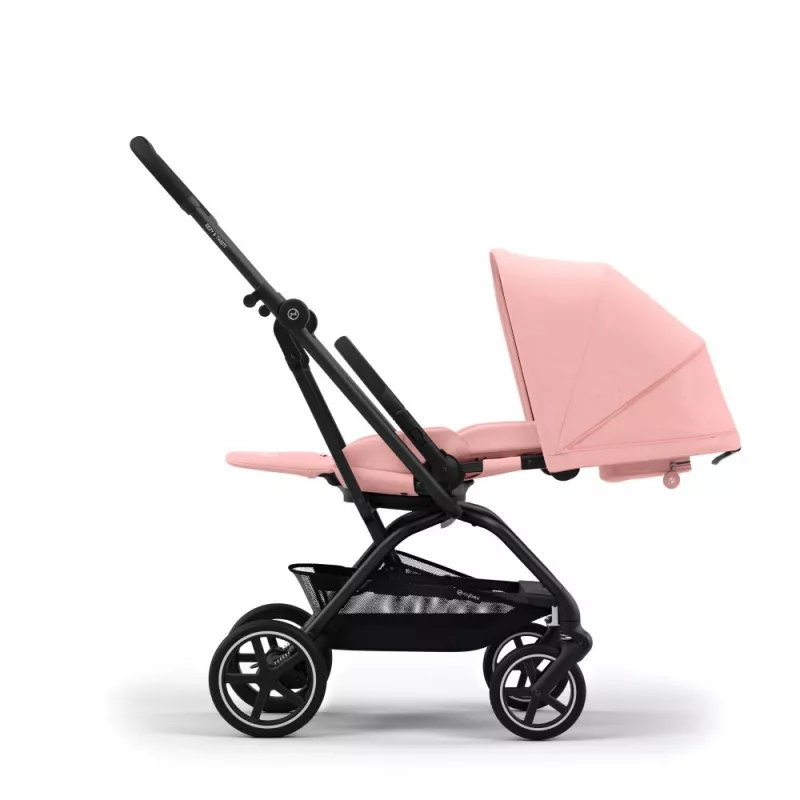 Cybex Silla de Paseo Eezy S Twist+ 2 candy pink reclinada