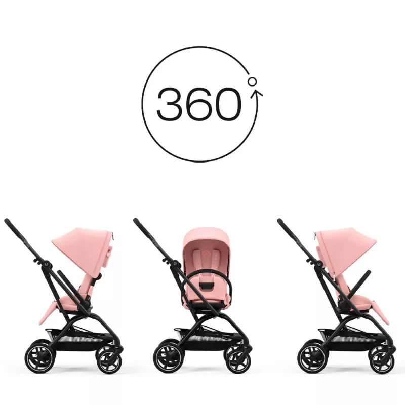 Cybex Silla de Paseo Eezy S Twist+ 2 candy pink 360