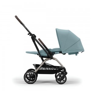 Cybex Silla de Paseo Eezy S Twist+ 2 stormy blue reclinada