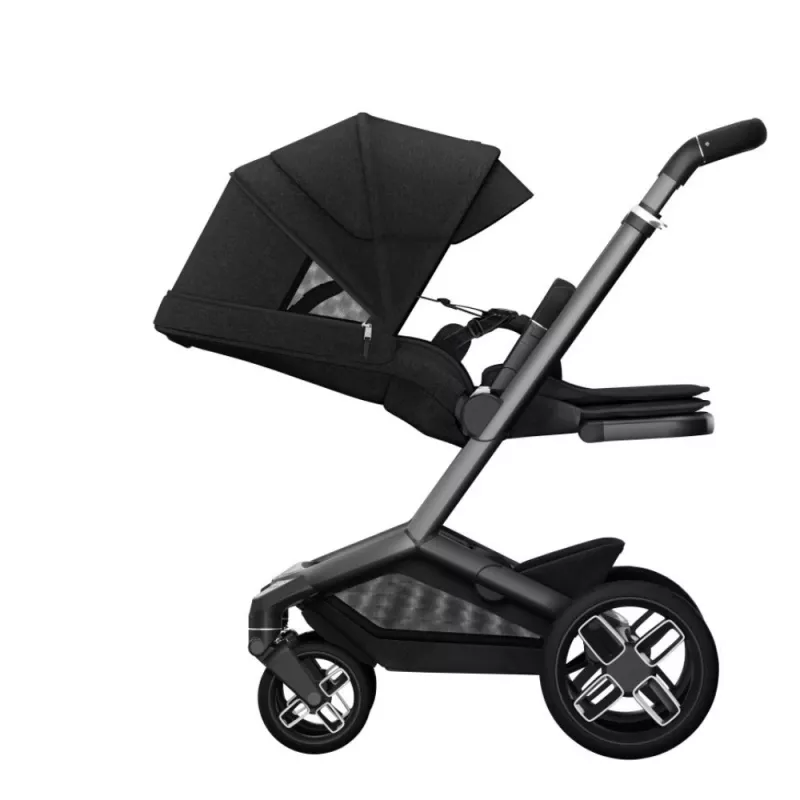 Maxi-Cosi Cochecito Dúo Fame luxe twillic black silla lado