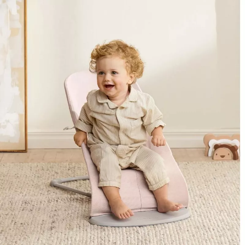 babybjorn-hamaca-bliss-melange-rosa-asiento