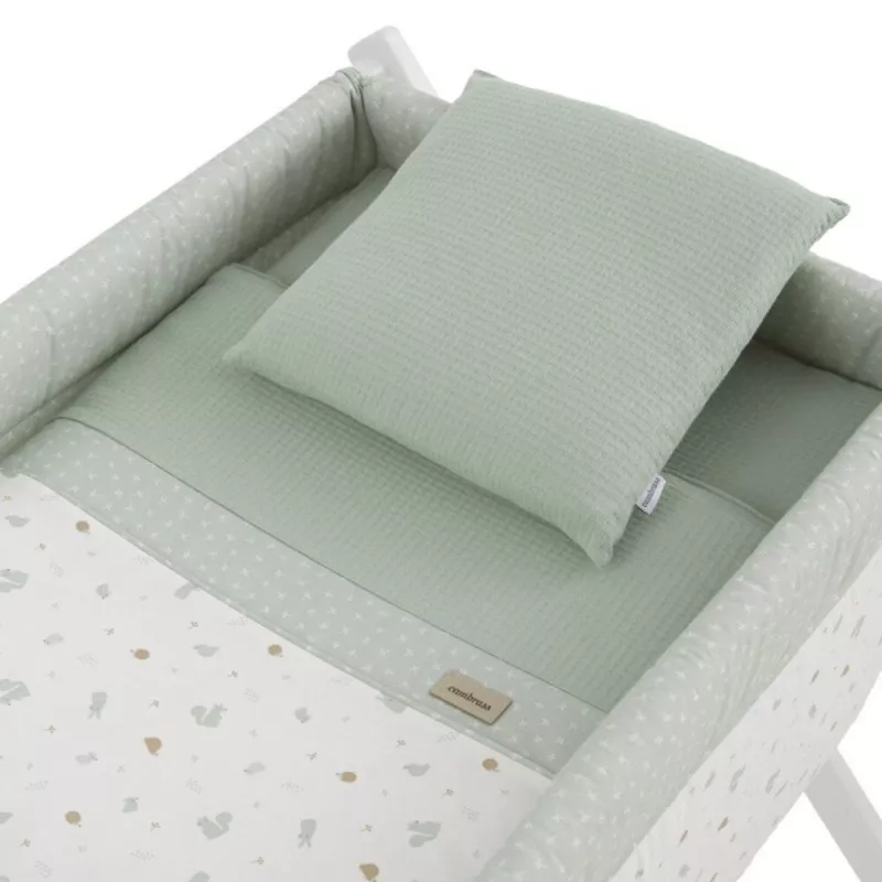 cambrass-minicuna-ardi-verde-blanco-detalle