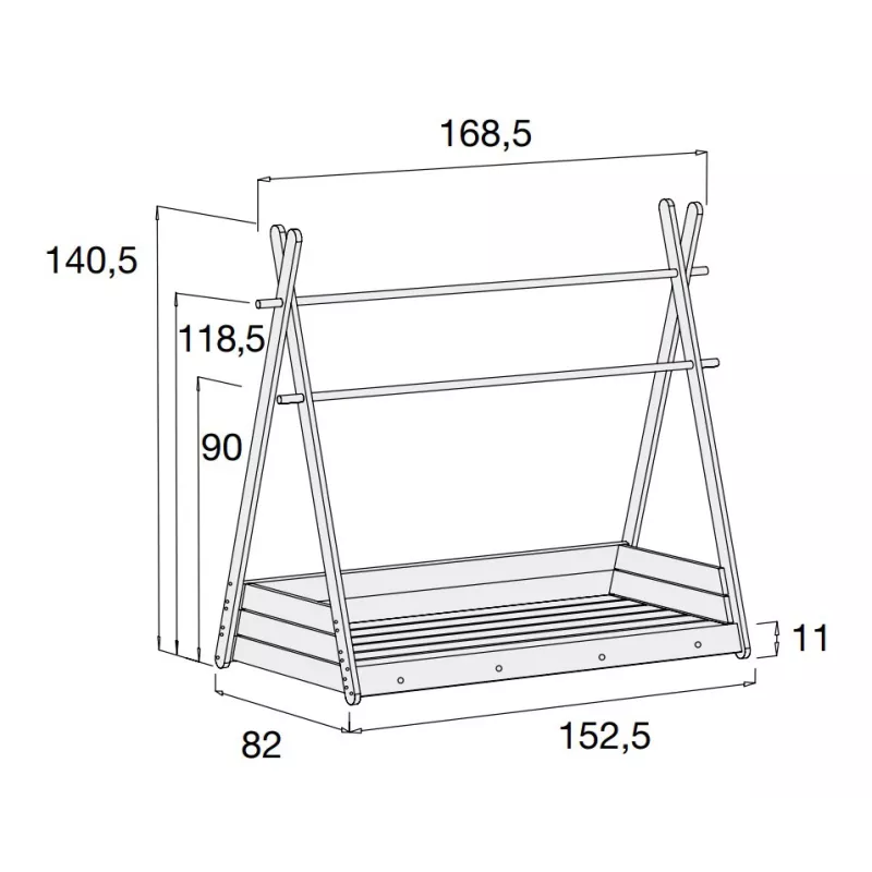 Alondra Estructura Homy 70x140 cm