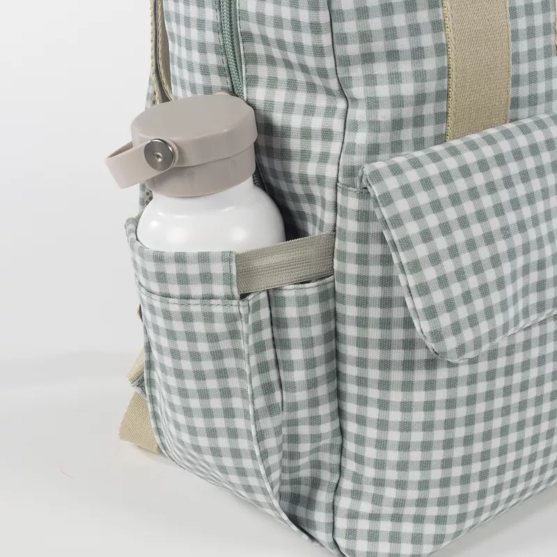 Walking Mum Mochila Maternal I Love Vichy verde 36261