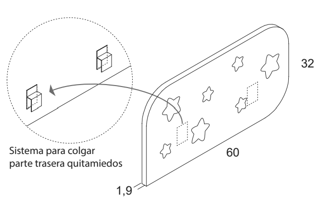 medidas quitamiedos perezoso